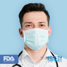 Load image into Gallery viewer, 2,000 3-Ply Disposable Face Masks ($0.24/Mask) Free Fast Shipping