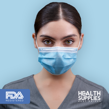 Load image into Gallery viewer, 2,000 3-Ply Disposable Face Masks ($0.24/Mask) Free Fast Shipping