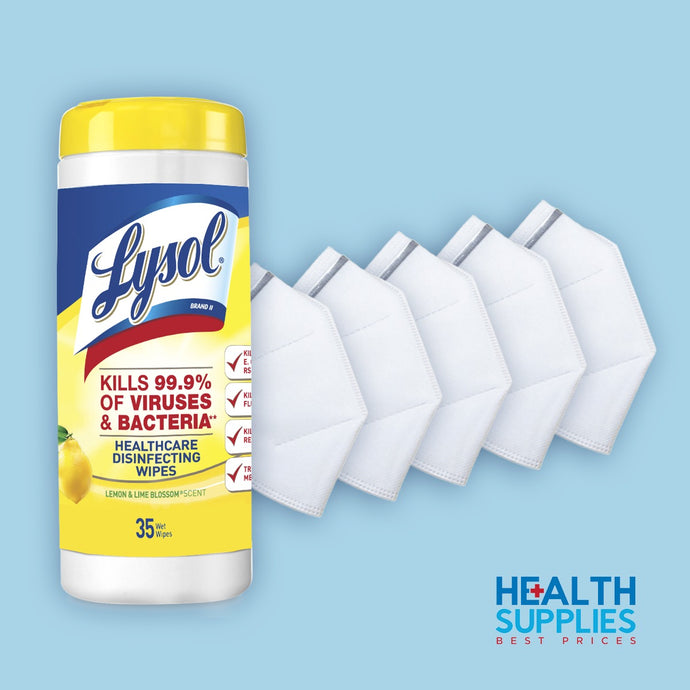 BUNDLE: Lysol Disinfecting Wipes & KN95 Face Masks - LIMITED QUANTITY