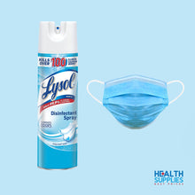 Load image into Gallery viewer, BUNDLE: Lysol Disinfectant Spray &amp; 3-Ply Disposable Face Masks - LIMITED QUANTITY
